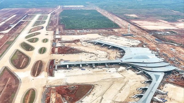 Phối cảnh sân bay quốc tế Long Thành đang được xây dựng